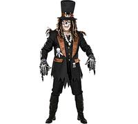 W WIDMANN MILANO Party Fashion - Costume de prêtre vaudou, Dia de los Muertos, Jour des morts, sorcier, déguisement Halloween