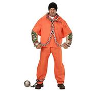 W WIDMANN MILANO Party Fashion - Costume de prisonnier tatoué, haut, bras musclés tatoués, pantalon, détenu