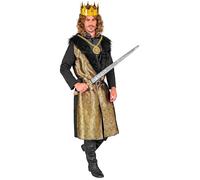 W WIDMANN MILANO Party Fashion - Costume de roi pour homme, souverain, manteau avec gilet, ceinture et chaîne pour carnaval
