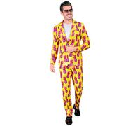 W WIDMANN MILANO Party Fashion - Costume de soirée pour Homme, Ensemble avec Veste et Pantalon, Costume des années 80 pour Carnaval et Festival
