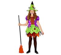 W WIDMANN MILANO Party Fashion - costume de sorcière monstre pour enfant, robe et chapeau, déguisement Halloween