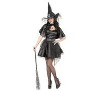 W WIDMANN MILANO Party Fashion - Costume de sorcière, robe, cape, chapeau, magicienne, ensorceleuse