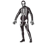 W WIDMANN MILANO Party Fashion - Costume de squelette coquin, combinaison, gants, masque, déguisement amusant pour Halloween