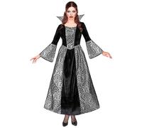 Widmann S.r.l. Costume Vampiress robe vampire baroque noir et argent Taille L