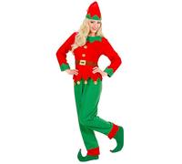 Widmann Costume d'elfe assistant du Père Noël – manteau avec ceinture, pantalon et bonnet – XL