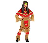 W WIDMANN MILANO Party Fashion - Costume d'enfant indienne, robe, cure-dent de chef, costumes de carnaval