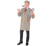 W WIDMANN MILANO Party Fashion - Costume détective, manteau, gilet et chapeau, déguisement pour carnaval ou soirée à thème