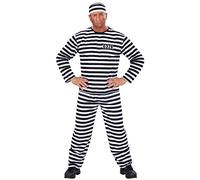 W WIDMANN MILANO Party Fashion - Costume Détenu, Prisonnier, Détenu, Costumes de Carnaval