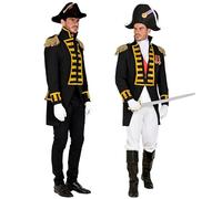 W WIDMANN MILANO Party Fashion - Costume d'homme uniforme de garde, frac de parade pour pirates, directeurs de cirque, animateurs de spectacle et rock stars