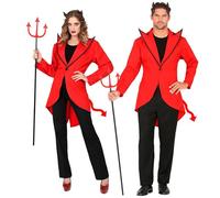 W WIDMANN MILANO Party Fashion - Costume diable, queue de pie, enfer, Satan, Mardi gras, Halloween