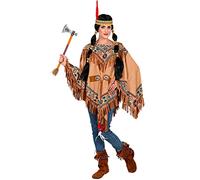 Widmann Widmann-10368 10368 - Costume d'indienne, poncho pour femme, carnaval, soirée à thème, multicolore, Einheitsgröße Fits Most Adult Taille unique Fits Most Adult