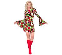 déguisement seventies robe rouge groovy femme - xl - rouge - widmann 048754 Rouge G