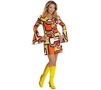déguisement seventies robe groovy tubes femme - s - multicolore - widmann 008881 Multicolore