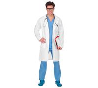 W WIDMANN MILANO Party Fashion - Costume Docteur, Blouse, Médecin, Professeur, Chirurgien, Médecin, Costumes de Carnaval