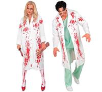 W WIDMANN MILANO Party Fashion - Costume docteur sanglant, blouse de médecin, médecin d'horreur, déguisements de carnaval, Halloween