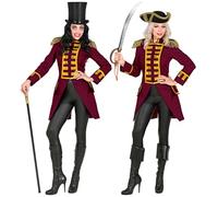 W WIDMANN MILANO Party Fashion - Costume d'uniforme de garde pour femme, frac de parade pour pirate, directrice de cirque, showgirl, rock star