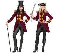 W WIDMANN MILANO Party Fashion - Costume d'uniforme de garde pour femme, frac de parade pour pirate, directrice de cirque, showgirl, rock star