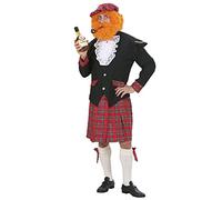 W WIDMANN MILANO Party Fashion - Costume écossais, veste, jabot, kilt, lacets pour bas, chapeau, carnaval