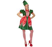 W WIDMANN MILANO Party Fashion - Costume Elfe, robe, petite assistante du Père Noël, costume de Noël