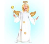 W WIDMANN MILANO Party Fashion - Costume enfant ange, robe, auréole, enfant Jésus, Noël, Carnaval