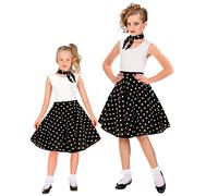 W WIDMANN MILANO Party Fashion - Costume enfant années 50, jupe avec foulard, rockabilly, rock 'n' roll, danseuse, déguisements de carnaval