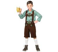 W WIDMANN MILANO Party Fashion - Costume enfant bavarois, chemise, pantalon traditionnel, fête de la bière, fête populaire, déguisements de carnaval