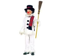 WIDMANN MILANO PARTY FASHION W, Costume bonhomme de neige, matériaux de qualité, accessoires ludiques, fermeture velcro, élastique à la taille, taille 140 cm, parfait pour les fêtes