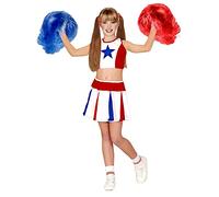 W WIDMANN MILANO Party Fashion - Costume enfant cheerleader, jupe et top, lycée, football américain