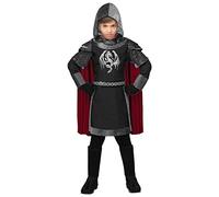 W WIDMANN MILANO Party Fashion - Costume enfant chevalier noir, guerrier, Moyen Âge, costumes de carnaval, soirée à thème