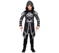 W WIDMANN MILANO Party Fashion - Costume enfant chevalier sombre, noir, médiéval, soldat, ninja, guerrier