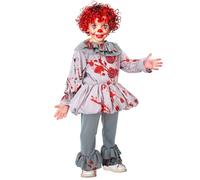 W WIDMANN MILANO Party Fashion - Costume enfant Clown d'horreur vintage, costume d'Halloween pour enfants, costumes de carnaval