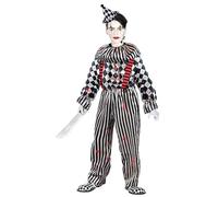 W WIDMANN MILANO Party Fashion - Costume enfant clown rétro, tueur psychopathe, mime, clown d'horreur, Halloween