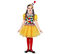 W WIDMANN MILANO Party Fashion - costume enfant clown, robe avec tutu, mini chapeau, cirque, carnaval