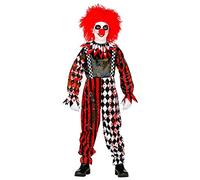 W WIDMANN MILANO Party Fashion - Costume enfant clown tueur, clown de cirque d'horreur, psychopathe, tueur, Halloween
