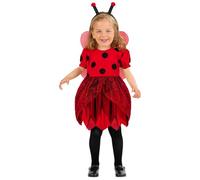 W WIDMANN MILANO Party Fashion - Costume enfant coccinelle, robe, ailes, antennes, costume animal