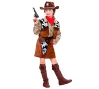 W WIDMANN MILANO Party Fashion - Costume enfant Cowgirl, Far West, Rodeo Girl, déguisements de carnaval