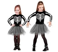 W WIDMANN MILANO Party Fashion - Costume enfant danseuse squelette, faucheuse, déguisement Halloween