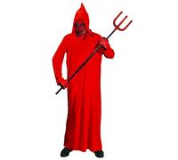 W WIDMANN MILANO Party Fashion - Costume enfant diable, cape à capuche avec masque, déguisement Halloween