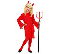 W WIDMANN MILANO Party Fashion - Costume enfant diablesse, démon, diable, Halloween, déguisements de carnaval, carnaval