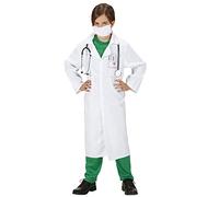 Déguisement de docteur pour enfant 8/10 ans - WIDMANN - modèle Docteur - blouse et masque en polyester