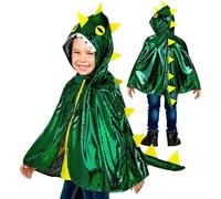 W WIDMANN MILANO Party Fashion - Costume enfant dragon, cape avec capuche, dinosaure, cracheur de feu, animal, fête à thème, carnaval