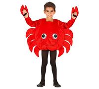 W WIDMANN MILANO Party Fashion - Costume enfant écrevisse avec visage, monde sous-marin, Carnaval