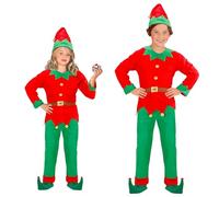 W WIDMANN MILANO Party Fashion - Costume enfant elfe, petit assistant du Père Noël, lutin, farfadet, costume de Noël