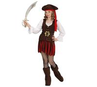 W WIDMANN MILANO Party Fashion - Costume enfant fille pirate, corsaire, femme de la mer, déguisement carnaval