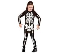 W WIDMANN MILANO Party Fashion - Costume enfant fille squelette, robe, Halloween, Carnaval, Fête à thème