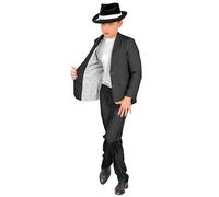 W WIDMANN MILANO Party Fashion - Costume enfant gangster, costume gris à rayures, mafia boss, costume de casino