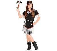 W WIDMANN MILANO Party Fashion - Costume enfant indien, robe, fille de chef, Far West, déguisements de carnaval
