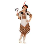 W WIDMANN MILANO Party Fashion - Costume enfant indienne, robe, Far West, fille de chef, carnaval
