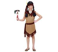 W WIDMANN MILANO Party Fashion - Costume enfant indienne, robe, Far West, fille de chef, costumes de carnaval