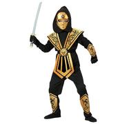 W WIDMANN MILANO Party Fashion - Costume enfant Kombat Ninja, or, combattant, guerrier Kung Fu, Japon